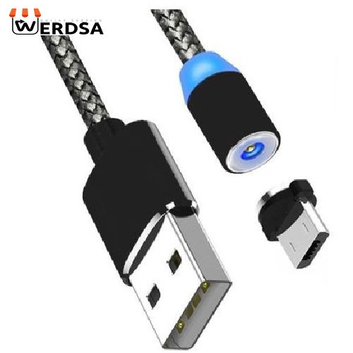 کابل تبدیل usb به لایتینگ 360 درجه مدل MAGNETIC بطول 1.1 متر