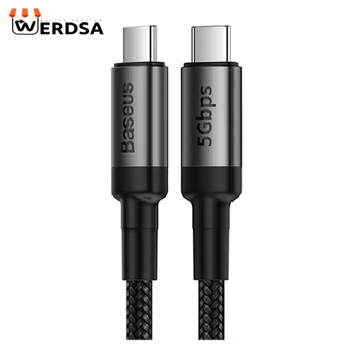 کابل تبدیل USB-C به USB-C باسئوس مدل CATKLF-WG1 طول 1 متر