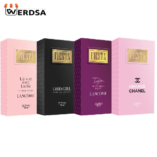 عطر جیبی زنانه فیستا مدل Alpha حجم 15 میلی لیتر مجموعه 4 عددی