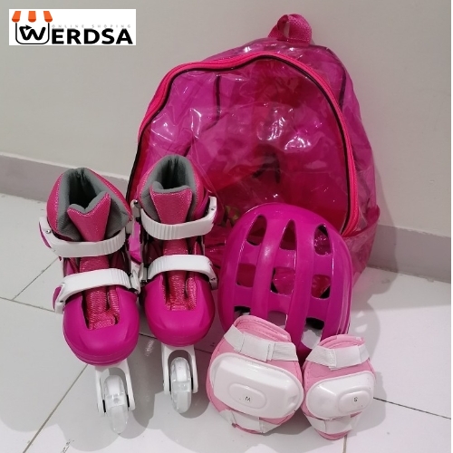 اسکیت هارد چراغ دار چرخ کمکی و ریلی