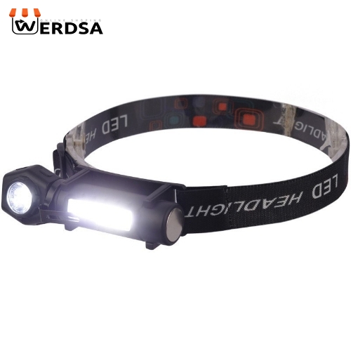 چراغ قوه هدلایت دولامپ آهنربا دار 212 کد 1543