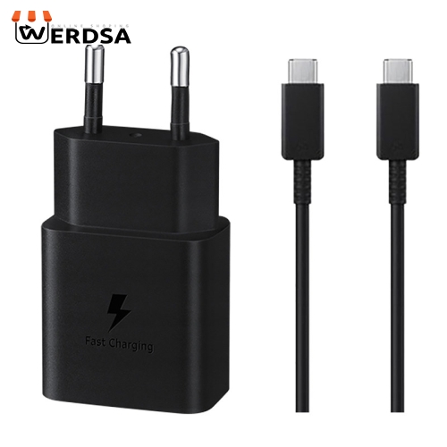 شارژر دیواری سامسونگ مدل EP-T1510 به همراه کابل تبدیل USB-C