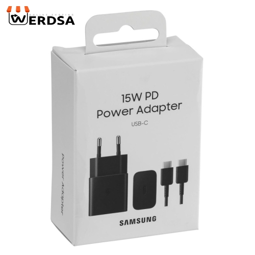 شارژر دیواری سامسونگ مدل EP-T1510 به همراه کابل تبدیل USB-C