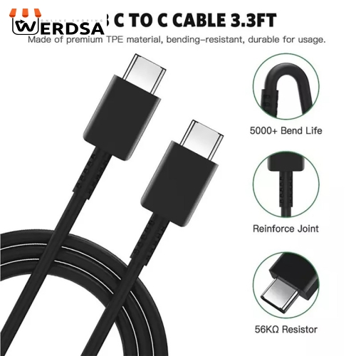 شارژر دیواری سامسونگ مدل EP-T1510 به همراه کابل تبدیل USB-C