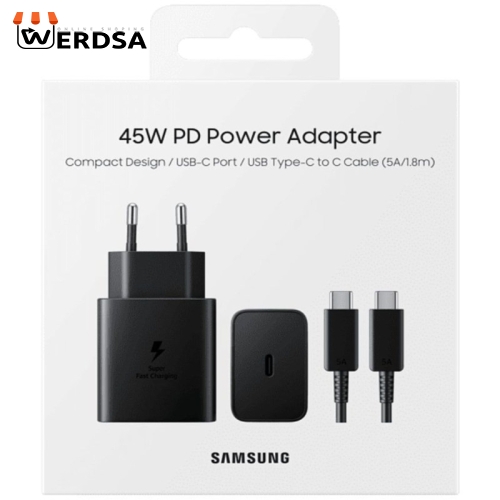 شارژر دیواری سامسونگ مدل EP-T4510 به همراه کابل تبدیل USB-C