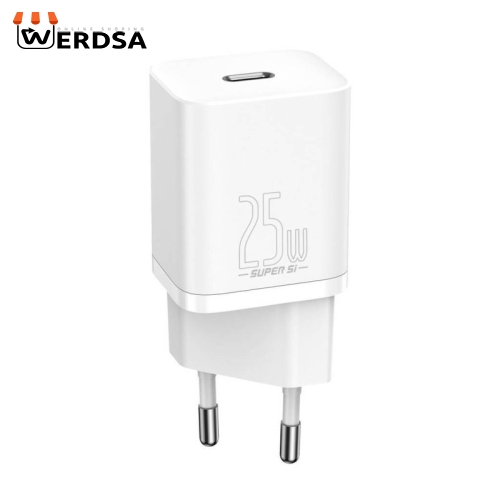 شارژر دیواری باسئوس مدل CCSUP-L02 به همراه کابل تبدیل USB-C