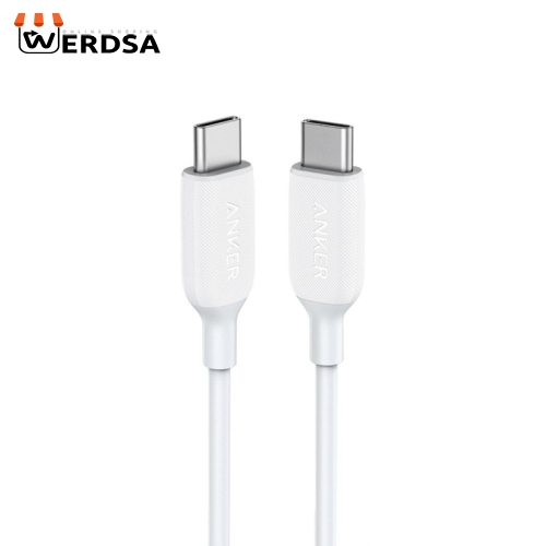 شارژر دیواری انکر مدل A2322 به همراه کابل لایتنینگ وUSB-C