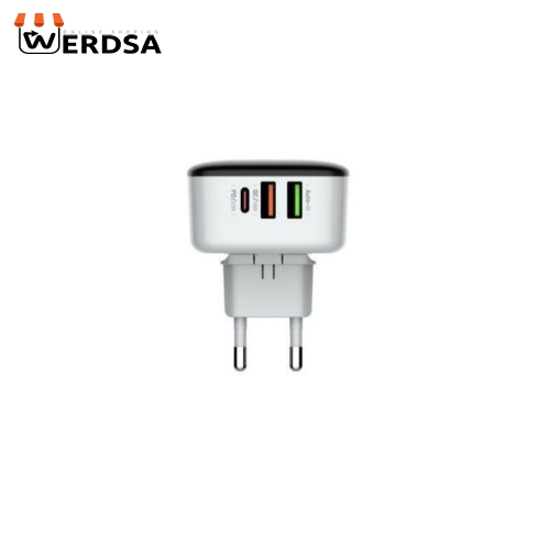 شارژر دیواری الدینیو مدل A3513Q به همراه کابل usb-c