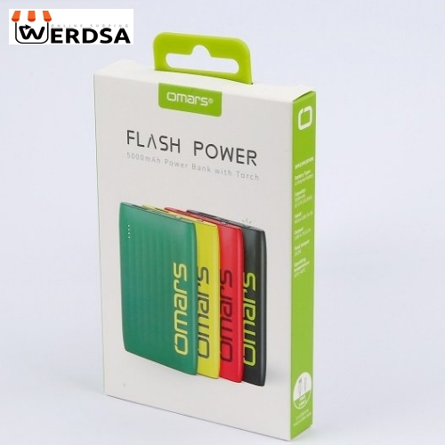 شارژر همراه اومارس مدل flash power ظرفیت 5000 میلی آمپر ساعت