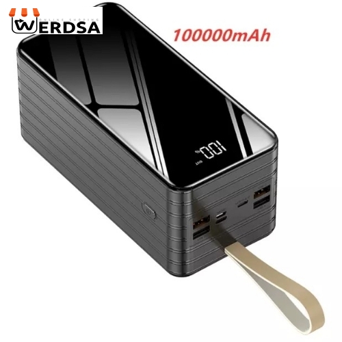 شارژر همراه مدل FulMirror_4Cable l ظرفیت 100000 میلی آمپر ساعت