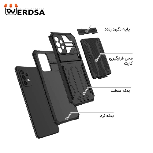 کاور ونزو مدل Hunter مناسب برای گوشی موبایل سامسونگ Galaxy A32 4G