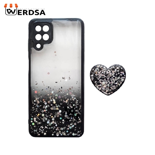 کاور مدل اکلیلی ستاره ای مناسب برای تمامي گوشی موبایل سامسونگ GALAXY A12 به همراه پایه نگهدارنده