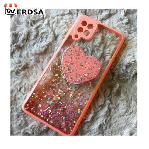 کاور مدل اکلیلی ستاره ای مناسب برای تمامي گوشی موبایل سامسونگ GALAXY A12 به همراه پایه نگهدارنده