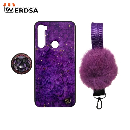 کاور مدل پام پام کد 01 مناسب برای تمامي  گوشی موبایل شیائومی Redmi Note 8 به همراه بند و پایه نگهدارنده