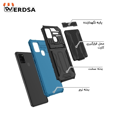 کاور ونزو مدل Hunter مناسب برای تمامی گوشی موبایل سامسونگ Galaxy A21s