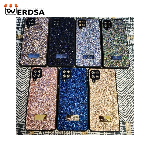 کاور قاب ناب مدل Swarovski مناسب برای تمامی گوشی موبایل سامسونگ Galaxy A12 4G / A12 5G / M12 / F12