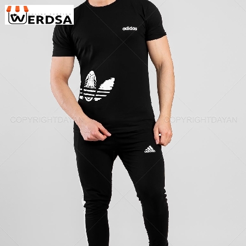 ست تیشرت و شلوار مردانه Adidas مدل 12778