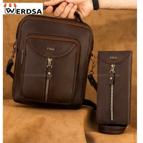 ست کیف دوشی و کیف پالتویی Polo مدل 24435