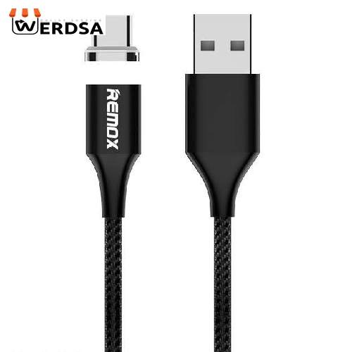 کابل تبدیل مغناطیسی USB به USB-C ریمکس مدل RC-200 طول 1 متر