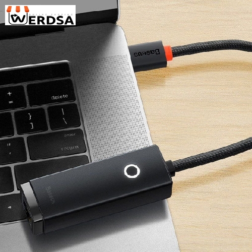 مبدل USB-C به LAN باسئوس مدل 1000Mbps WKQX0003