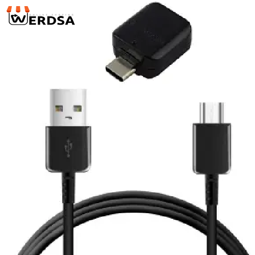 کابل تبدیل USB به USB-C مدل EP-DG950CBE طول 1.2 متر به همراه مبدل OTG USB-C