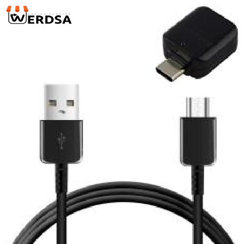 کابل تبدیل USB به USB-C مدل EP-DG950CBE طول 1.2 متر به همراه مبدل OTG USB-C