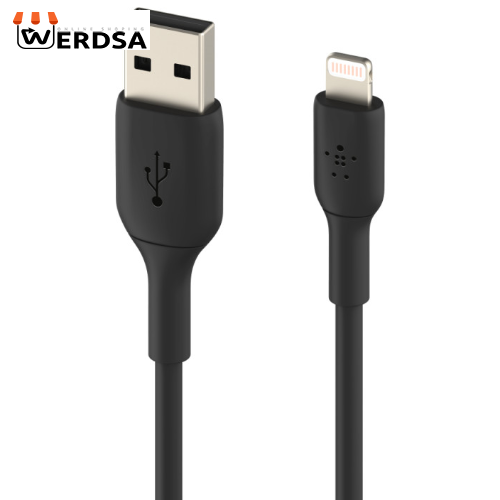 کابل شارژ USB به لایتنینگ بلکین مدل CAA001bt3MBK Fast Charge طول 3 متر