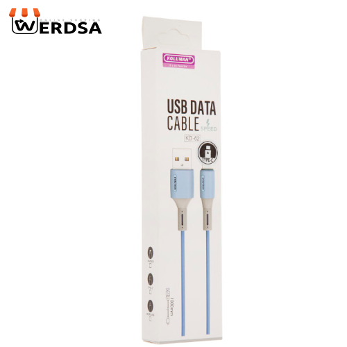 کابل تبدیل USB به USB-C کلومن مدل KD-62 طول 1 متر