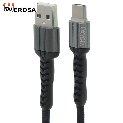 کابل تبدیل USB به USB-c اکسیژن مدل LX7 طول 1 متر