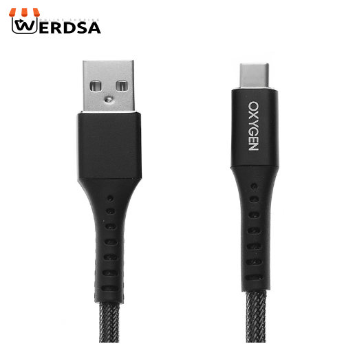 کابل تبدیل USB به USB-C اکسیژن مدل LX8 طول 1 متر