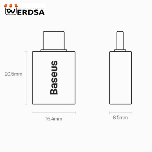 مبدل USB-C به USB3.1 باسئوس مدل Ingenuity Series Mini OTG Adaptor ZJJQ000001