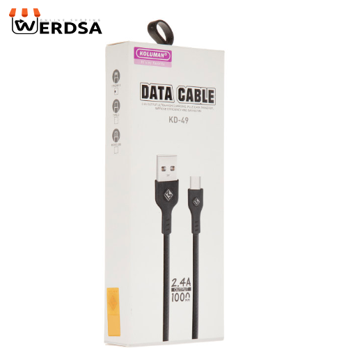 کابل تبدیل USB به لایتنینگ کلومن مدل KD-49 طول 1 متر