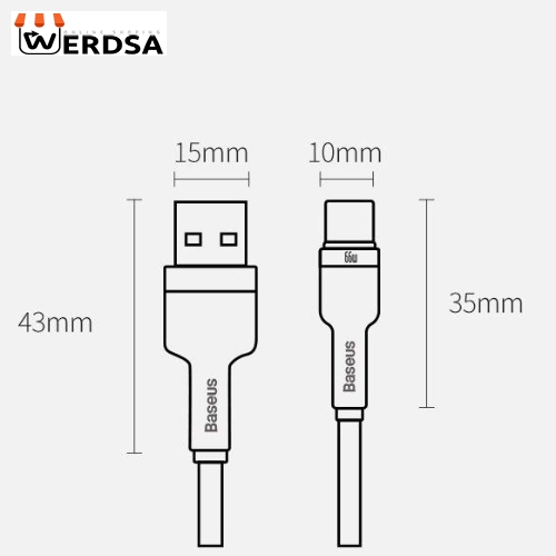 کابل تبدیل USB به USB-C باسئوس مدل CAKF0001 طول 1 متر