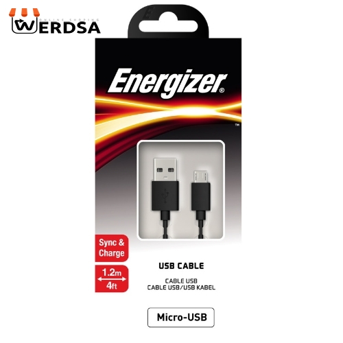 کابل تبدیل USB به microUSB انرجایزر مدل C12UBMCGBK4 طول 1.2 متر