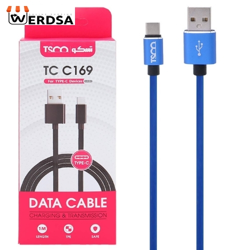 کابل تبدیل USB به USB-C تسکو مدل TC C169 طول 1 متر