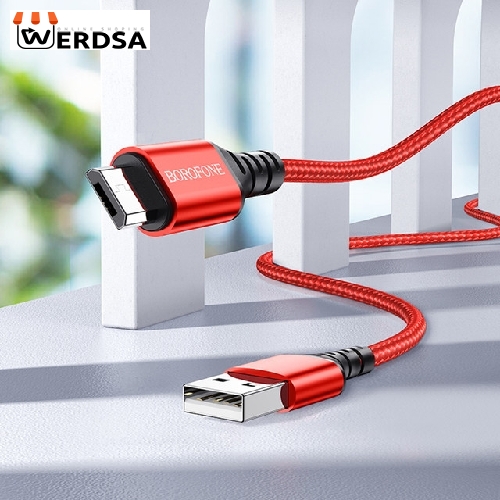 کابل تبدیل USB به MICROUSB بروفون مدل BX54 طول 1 متر