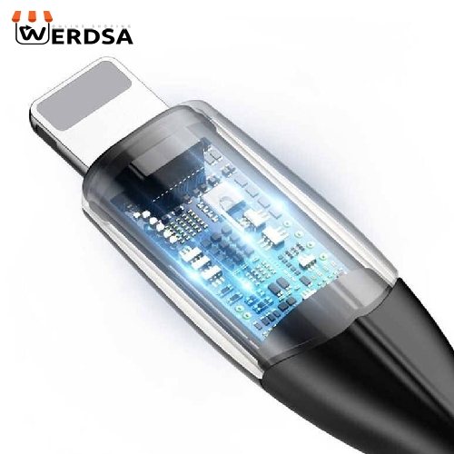 کابل تبدیل USB به لایتنینگ باسئوس مدل A02 طول 1 متر