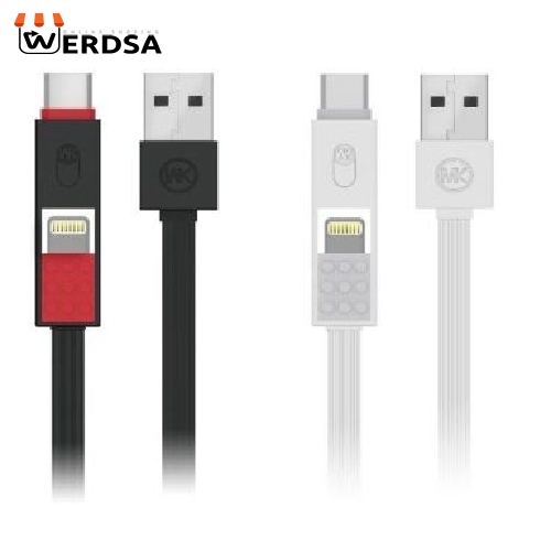 کابل تبدیل USB به microUSB/USB-C/لایتنینگ دابلیو کی مدل WDC-012 به طول 1 متر