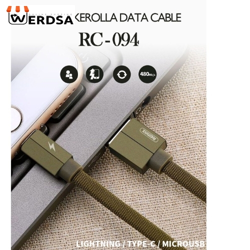 کابل تبدیل USB به USB-C ریمکس مدل Kerolla RC-094a طول 1 متر