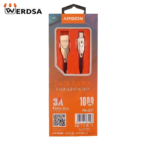 کابل تبدیل USB به microUSB مدل AN-Q37 طول 1 متر