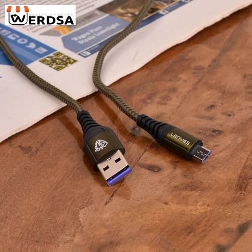 کابل تبدیل USB به microUSB لنیز مدل LC942-V طول 1 متر