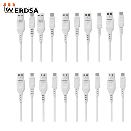 کابل تبدیل USB به microUSB دنمن مدل D01V طول 1 متر بسته 10 عددی