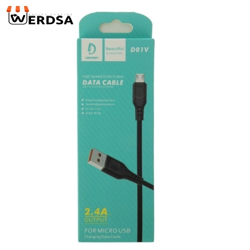 کابل تبدیل USB به microUSB دنمن مدل D01V طول 1 متر بسته 10 عددی