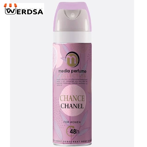 اسپری بدن زنانه مدیا مدل CHANEL CHANCE حجم 200 میلی لیتر