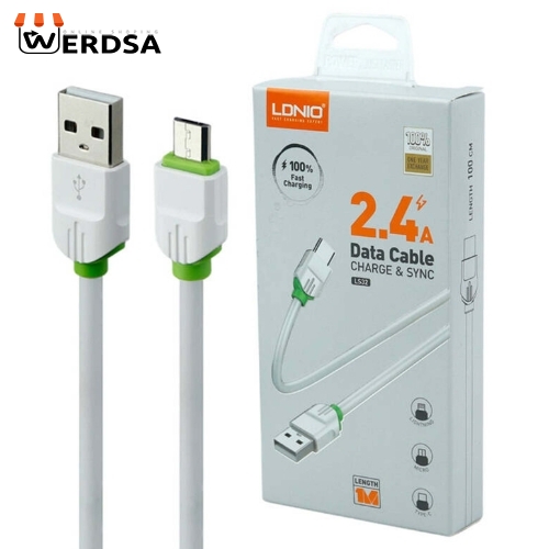 کابل تبدیل USB به microUSB الدینیو مدل LS32 طول 1 متر