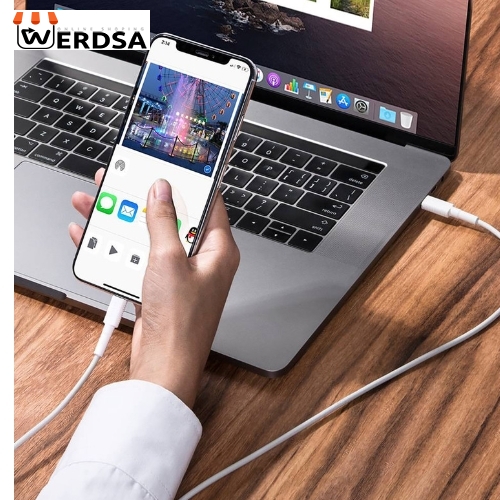 کابل تبدیل usb-c به لایتنینگ باسئوس مدل CATLSW طول 1.8 متر