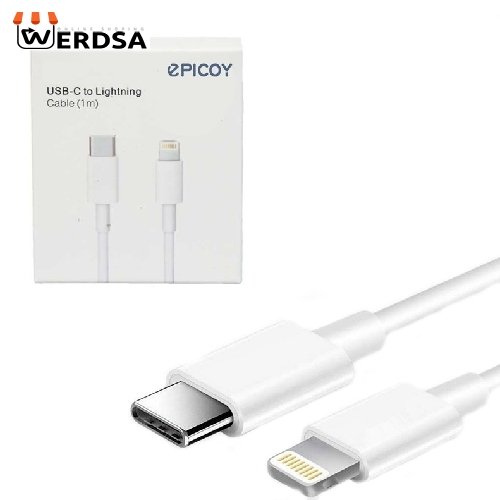 کابل تبدیل USB-C به لایتنینگ مدل Powerline-20 طول 1 متر