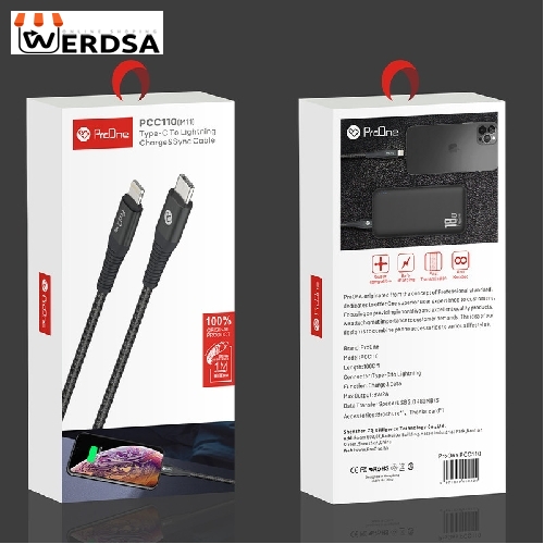 کابل تبدیل USB-C به لایتنینگ پرووان مدل M11 طول 1متر