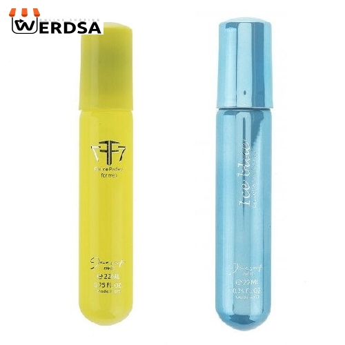 عطر جیبی ژک ساف مدل Ice Blue حجم 22 میلی لیتر به همراه عطر جیبی ژک ساف مدل F7