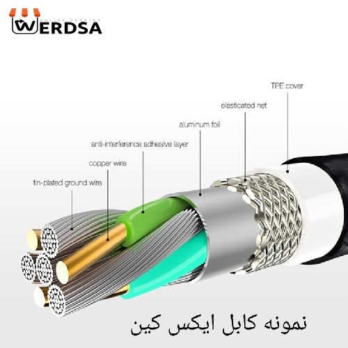 کابل تبدیل USB به لایتنینگ مدل Xs MAX طول 1 متر